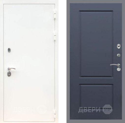 Входная металлическая Дверь Рекс (REX) 5 Белая Шагрень FL-117 Силк титан в Краснознаменске