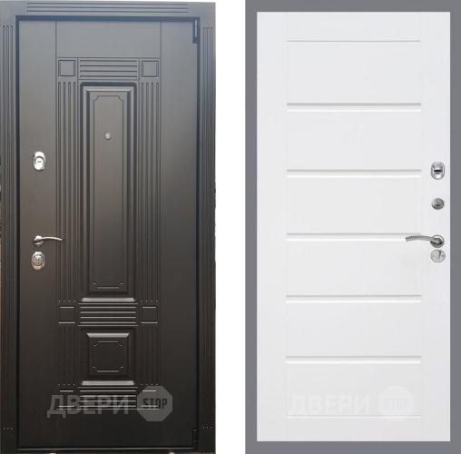 Входная металлическая Дверь Рекс (REX) 9 Сити Белый ясень в Краснознаменске