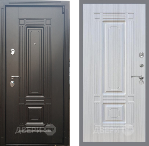 Входная металлическая Дверь Рекс (REX) 9 FL-2 Сандал белый в Краснознаменске