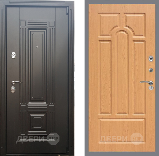 Входная металлическая Дверь Рекс (REX) 9 FL-58 Дуб в Краснознаменске