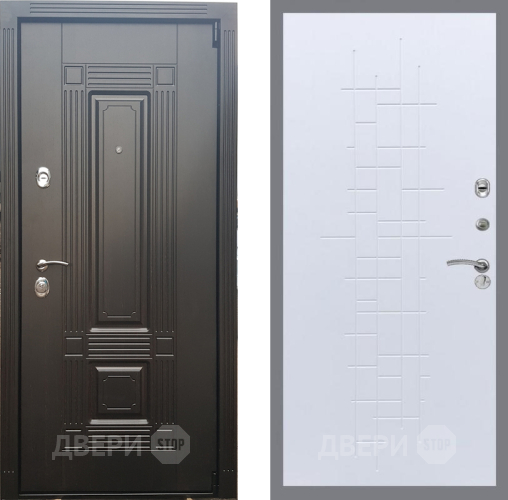 Входная металлическая Дверь Рекс (REX) 9 FL-289 Белый ясень в Краснознаменске