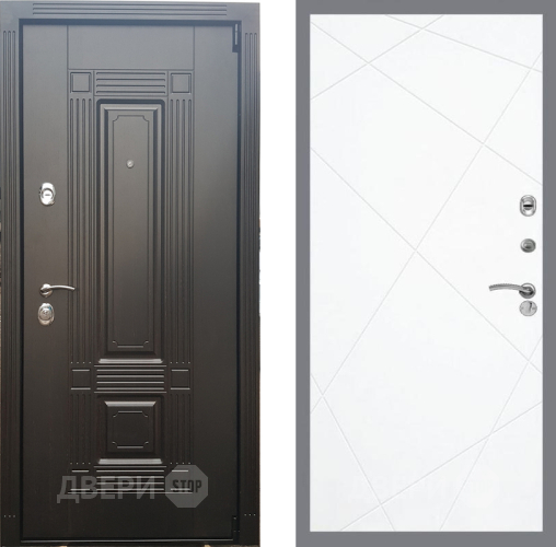 Входная металлическая Дверь Рекс (REX) 9 FL-291 Силк Сноу в Краснознаменске