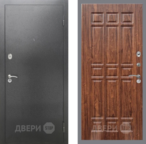 Дверь Рекс (REX) 2А Серебро Антик FL-33 орех тисненый в Краснознаменске