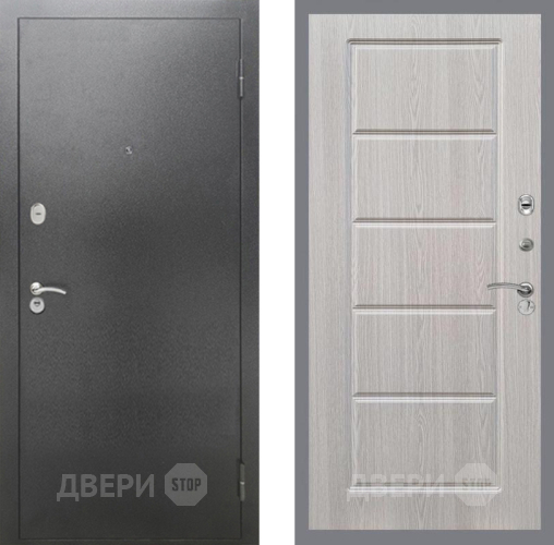 Дверь Рекс (REX) 2А Серебро Антик FL-39 Беленый дуб в Краснознаменске