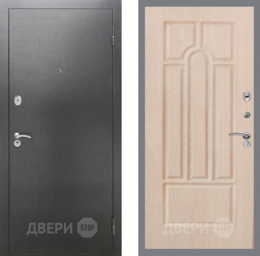 Входная металлическая Дверь Рекс (REX) 2А Серебро Антик FL-58 Беленый дуб в Краснознаменске