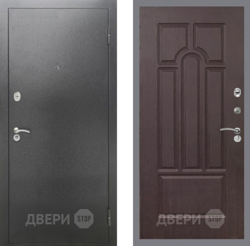 Входная металлическая Дверь Рекс (REX) 2А Серебро Антик FL-58 Венге в Краснознаменске
