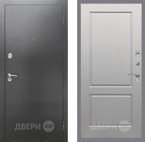Входная металлическая Дверь Рекс (REX) 2А Серебро Антик FL-117 Грей софт в Краснознаменске