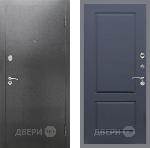 Входная металлическая Дверь Рекс (REX) 2А Серебро Антик FL-117 Силк титан в Краснознаменске