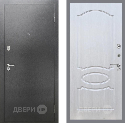 Дверь Рекс (REX) 2А Серебро Антик FL-128 Лиственница беж в Краснознаменске