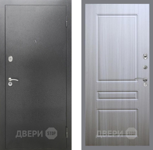 Дверь Рекс (REX) 2А Серебро Антик FL-243 Сандал белый в Краснознаменске