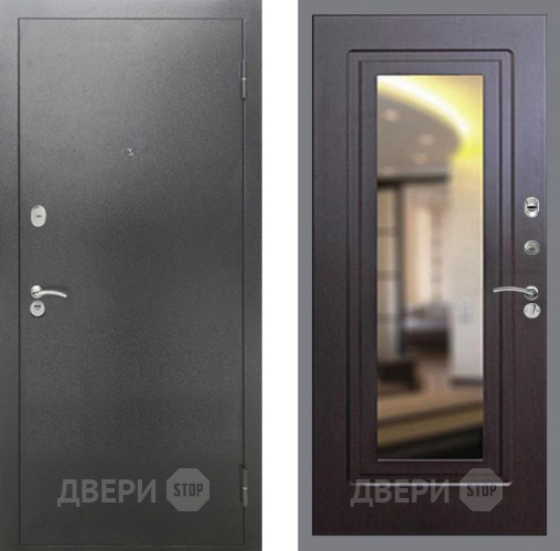 Дверь Рекс (REX) 2А Серебро Антик FLZ-120 Венге в Краснознаменске