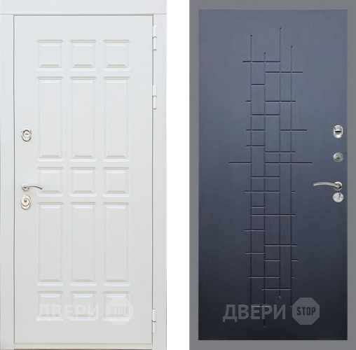 Входная металлическая Дверь Рекс (REX) 8 Силк Сноу FL-289 Ясень черный в Краснознаменске