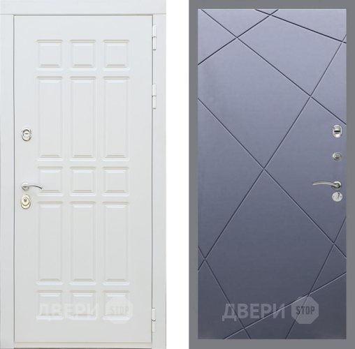 Входная металлическая Дверь Рекс (REX) 8 Силк Сноу FL-291 Силк титан в Краснознаменске