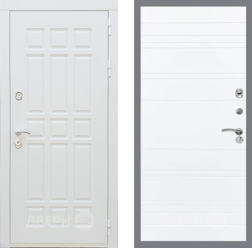 Входная металлическая Дверь Рекс (REX) 8 Силк Сноу Line Силк Сноу в Краснознаменске