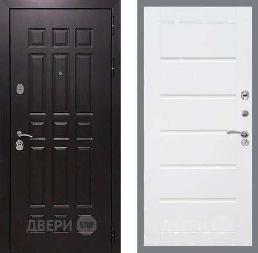 Входная металлическая Дверь Рекс (REX) 8 Сити Белый ясень в Краснознаменске