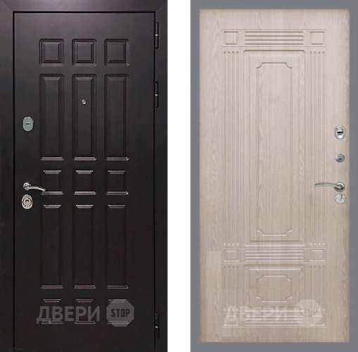 Входная металлическая Дверь Рекс (REX) 8 FL-2 Беленый дуб в Краснознаменске