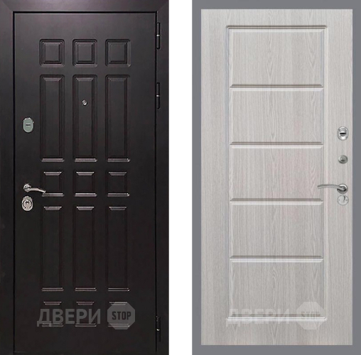 Входная металлическая Дверь Рекс (REX) 8 FL-39 Беленый дуб в Краснознаменске