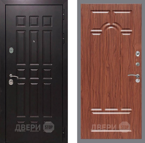 Входная металлическая Дверь Рекс (REX) 8 FL-58 орех тисненый в Краснознаменске