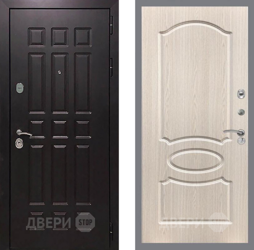 Входная металлическая Дверь Рекс (REX) 8 FL-128 Беленый дуб в Краснознаменске