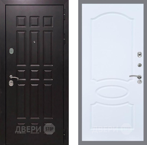 Входная металлическая Дверь Рекс (REX) 8 FL-128 Силк Сноу в Краснознаменске
