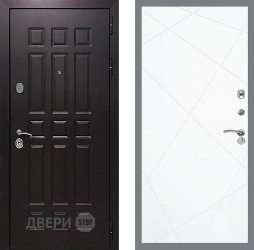 Входная металлическая Дверь Рекс (REX) 8 FL-291 Силк Сноу в Краснознаменске