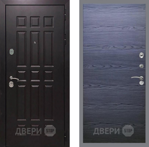 Входная металлическая Дверь Рекс (REX) 8 GL Дуб тангенальный черный в Краснознаменске