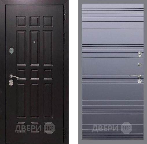 Входная металлическая Дверь Рекс (REX) 8 Line Силк титан в Краснознаменске