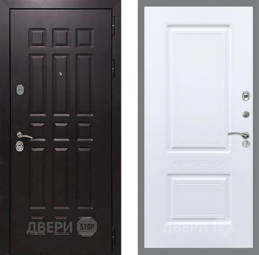 Входная металлическая Дверь Рекс (REX) 8 Смальта Силк Сноу в Краснознаменске