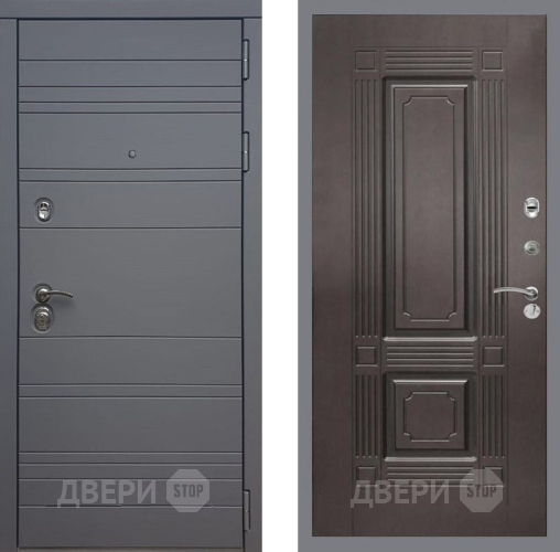 Входная металлическая Дверь Рекс (REX) 14 силк титан FL-2 Венге в Краснознаменске