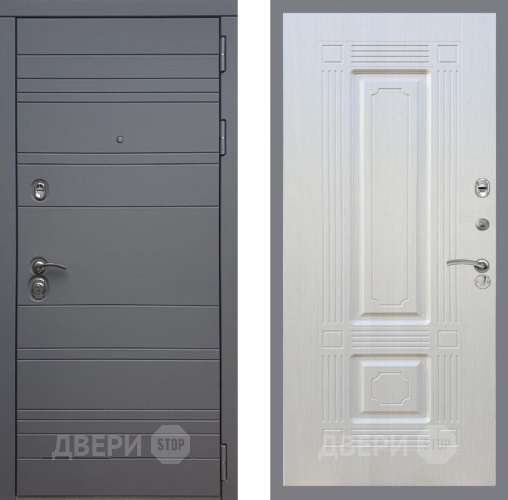 Входная металлическая Дверь Рекс (REX) 14 силк титан FL-2 Лиственница беж в Краснознаменске