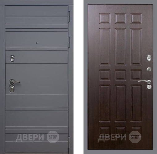 Входная металлическая Дверь Рекс (REX) 14 силк титан FL-33 Венге в Краснознаменске