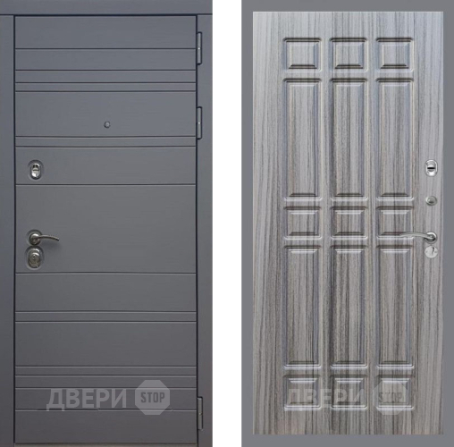 Входная металлическая Дверь Рекс (REX) 14 силк титан FL-33 Сандал грей в Краснознаменске