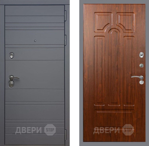 Входная металлическая Дверь Рекс (REX) 14 силк титан FL-58 Морёная берёза в Краснознаменске