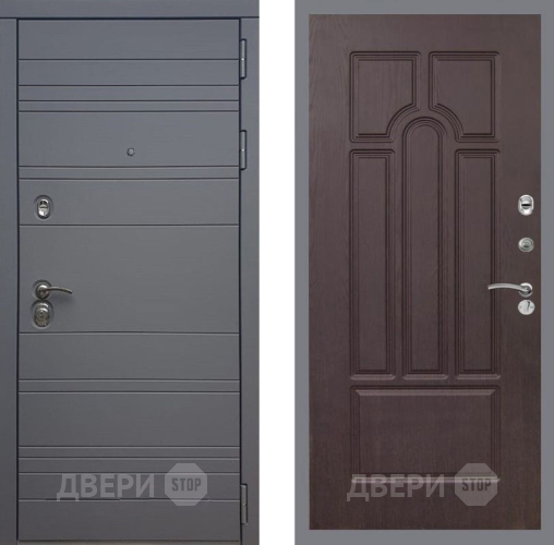 Входная металлическая Дверь Рекс (REX) 14 силк титан FL-58 Венге в Краснознаменске