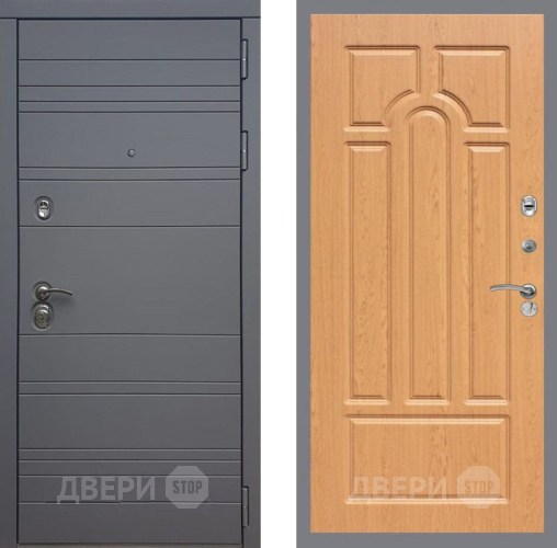 Входная металлическая Дверь Рекс (REX) 14 силк титан FL-58 Дуб в Краснознаменске
