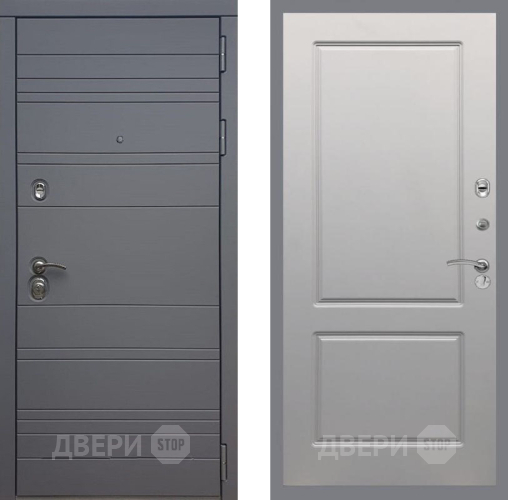 Входная металлическая Дверь Рекс (REX) 14 силк титан FL-117 Грей софт в Краснознаменске
