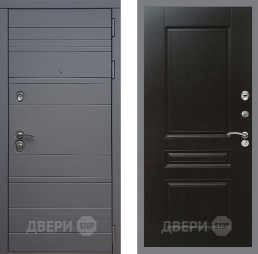 Входная металлическая Дверь Рекс (REX) 14 силк титан FL-243 Венге в Краснознаменске