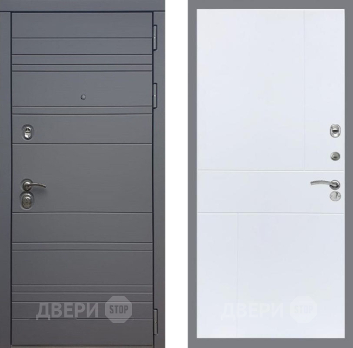 Входная металлическая Дверь Рекс (REX) 14 силк титан FL-290 Силк Сноу в Краснознаменске