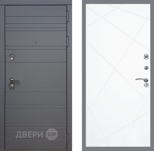 Входная металлическая Дверь Рекс (REX) 14 силк титан FL-291 Силк Сноу в Краснознаменске