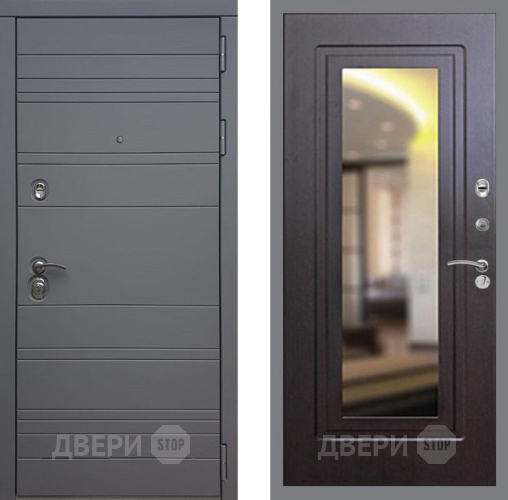 Входная металлическая Дверь Рекс (REX) 14 силк титан FLZ-120 Венге в Краснознаменске