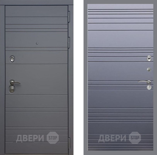 Входная металлическая Дверь Рекс (REX) 14 силк титан Line Силк титан в Краснознаменске