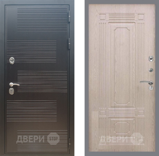 Входная металлическая Дверь Рекс (REX) премиум 185 FL-2 Беленый дуб в Краснознаменске