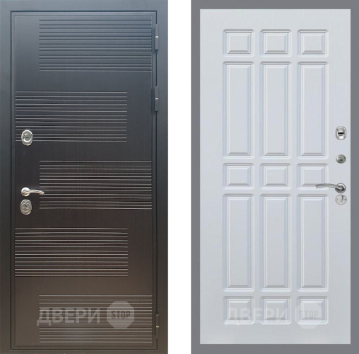 Входная металлическая Дверь Рекс (REX) премиум 185 FL-33 Белый ясень в Краснознаменске