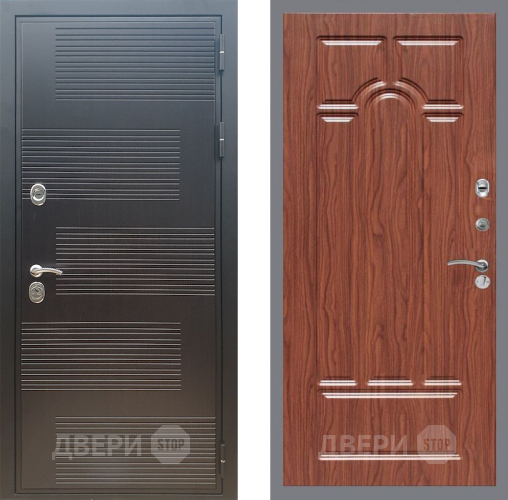 Входная металлическая Дверь Рекс (REX) премиум 185 FL-58 орех тисненый в Краснознаменске