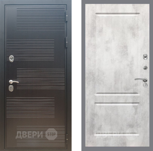 Входная металлическая Дверь Рекс (REX) премиум 185 FL-117 Бетон светлый в Краснознаменске