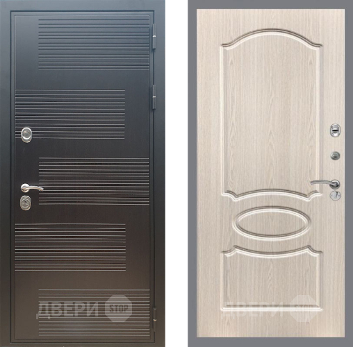 Входная металлическая Дверь Рекс (REX) премиум 185 FL-128 Беленый дуб в Краснознаменске