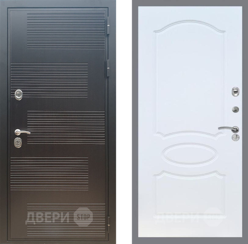 Входная металлическая Дверь Рекс (REX) премиум 185 FL-128 Белый ясень в Краснознаменске