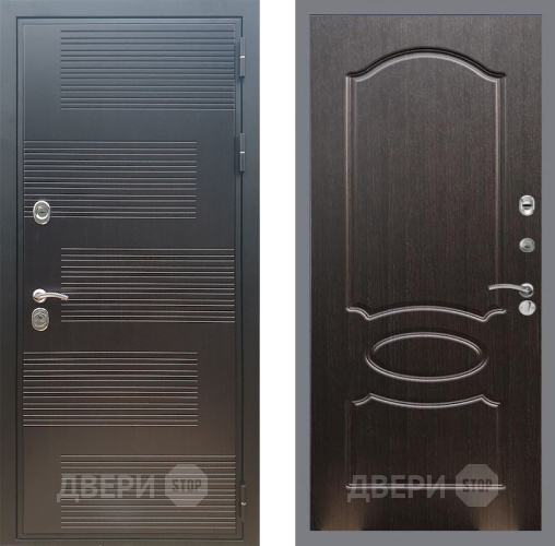 Входная металлическая Дверь Рекс (REX) премиум 185 FL-128 Венге светлый в Краснознаменске