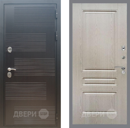 Входная металлическая Дверь Рекс (REX) премиум 185 FL-243 Беленый дуб в Краснознаменске