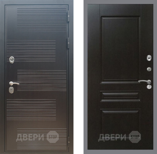 Входная металлическая Дверь Рекс (REX) премиум 185 FL-243 Венге в Краснознаменске